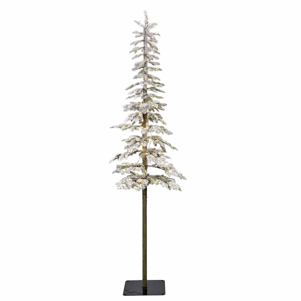 Albero di Natale artificiale illuminato Abete Alpino innevato Everlands 210 cm, 200 LED 1