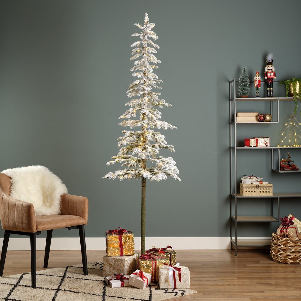 Albero di Natale artificiale illuminato Abete Alpino innevato Everlands 210 cm, 200 LED 2