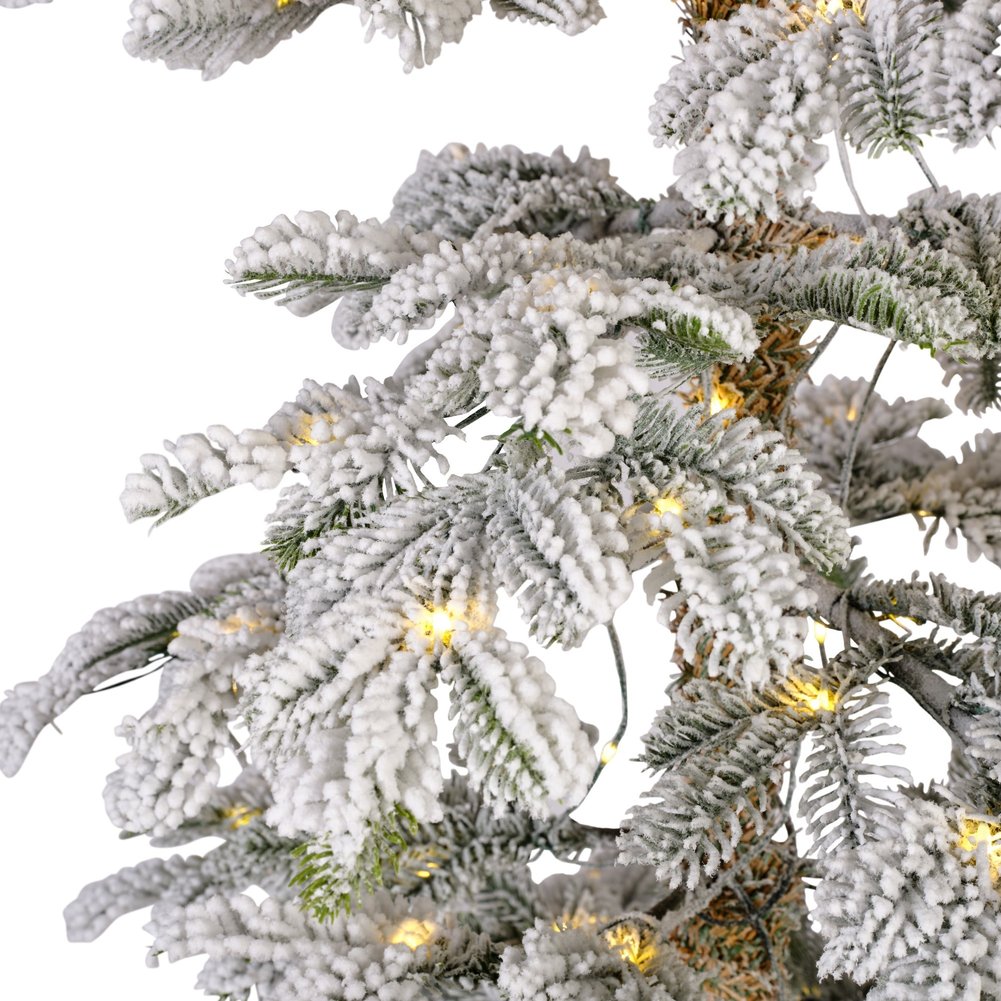 Albero di Natale artificiale illuminato Abete Alpino innevato Everlands 210 cm, 200 LED 4