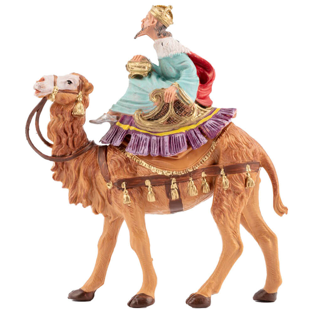 Statuine presepe Re Magio Bianco a cammello Categoria 10cm Fontanini (cod.8) 1