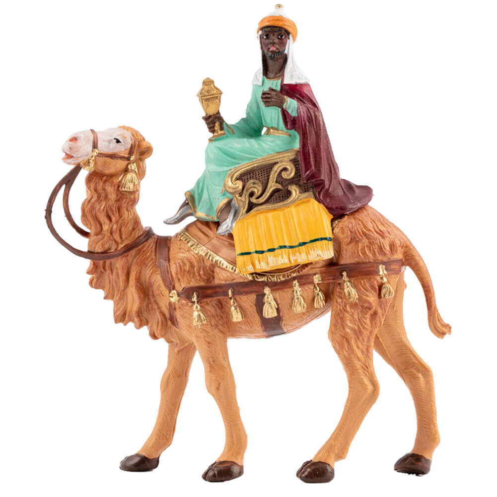 Statuine presepe Re Magio Moro a cammello Categoria 10cm Fontanini (cod.10) 1
