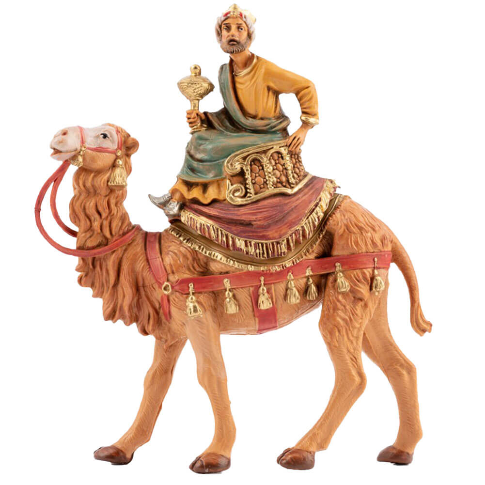 Statuine presepe Re Magio Mulatto a cammello Categoria 10cm Fontanini (cod.9) 1