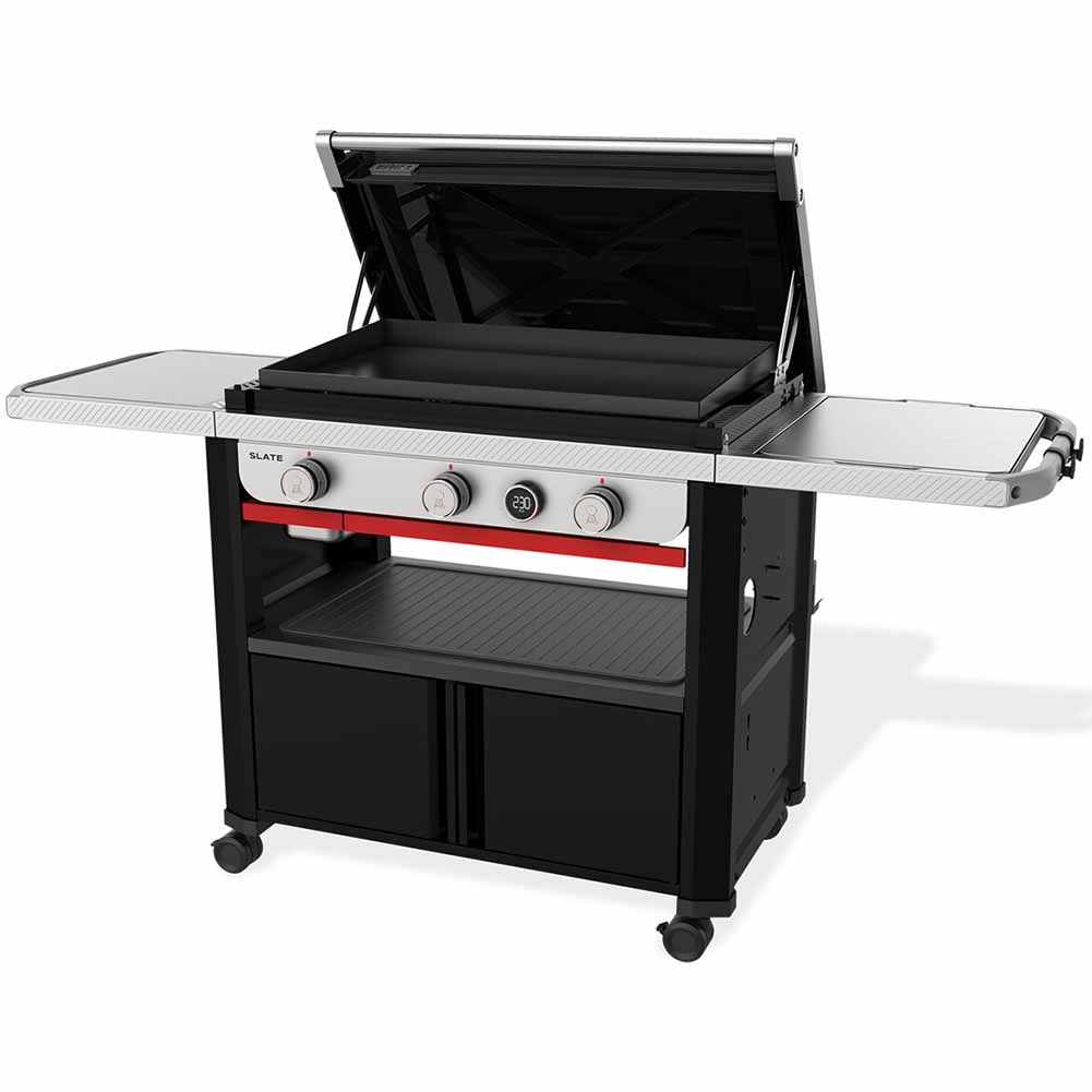Weber SLATE GPD 76 cm piastra premium con display digitale e kit 3 posate 2