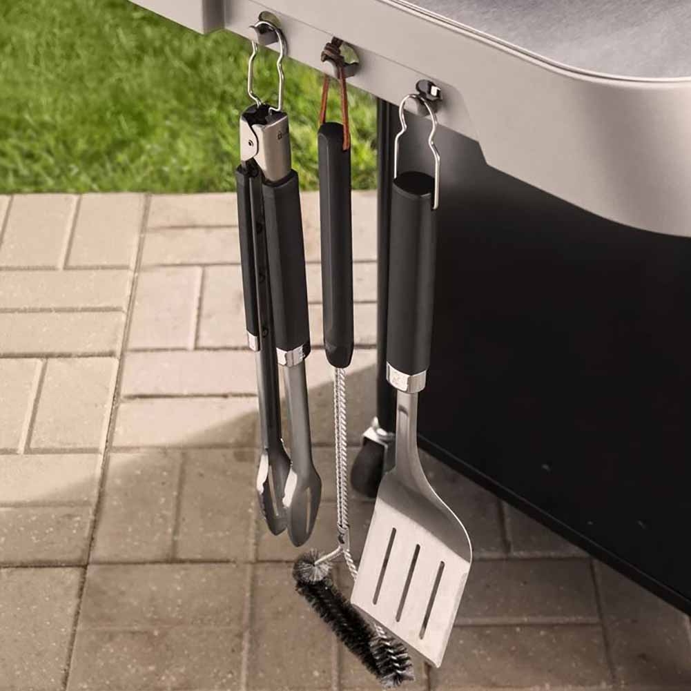 Weber Genesis E-315 nero barbecue a gas con copertura Premium 2