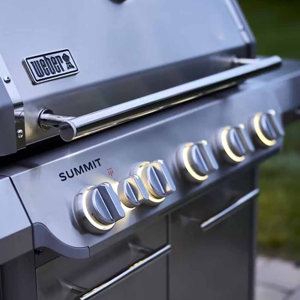 Weber Summit FS38S Acciaio Inox Barbecue a Gas con Sear Zone Infrarossi e Girarrosto 5