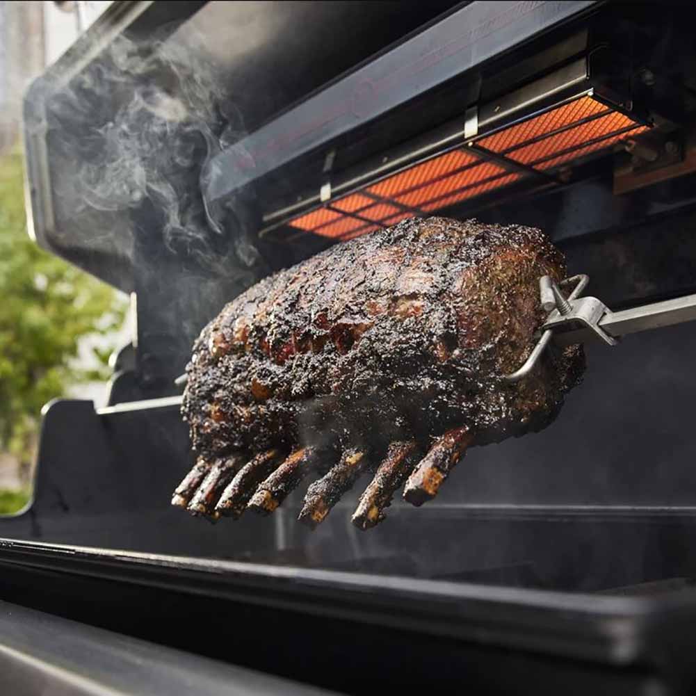 Weber Summit FS38X Nero Barbecue a Gas Smart con Sear Zone Infrarossi e Girarrosto 4