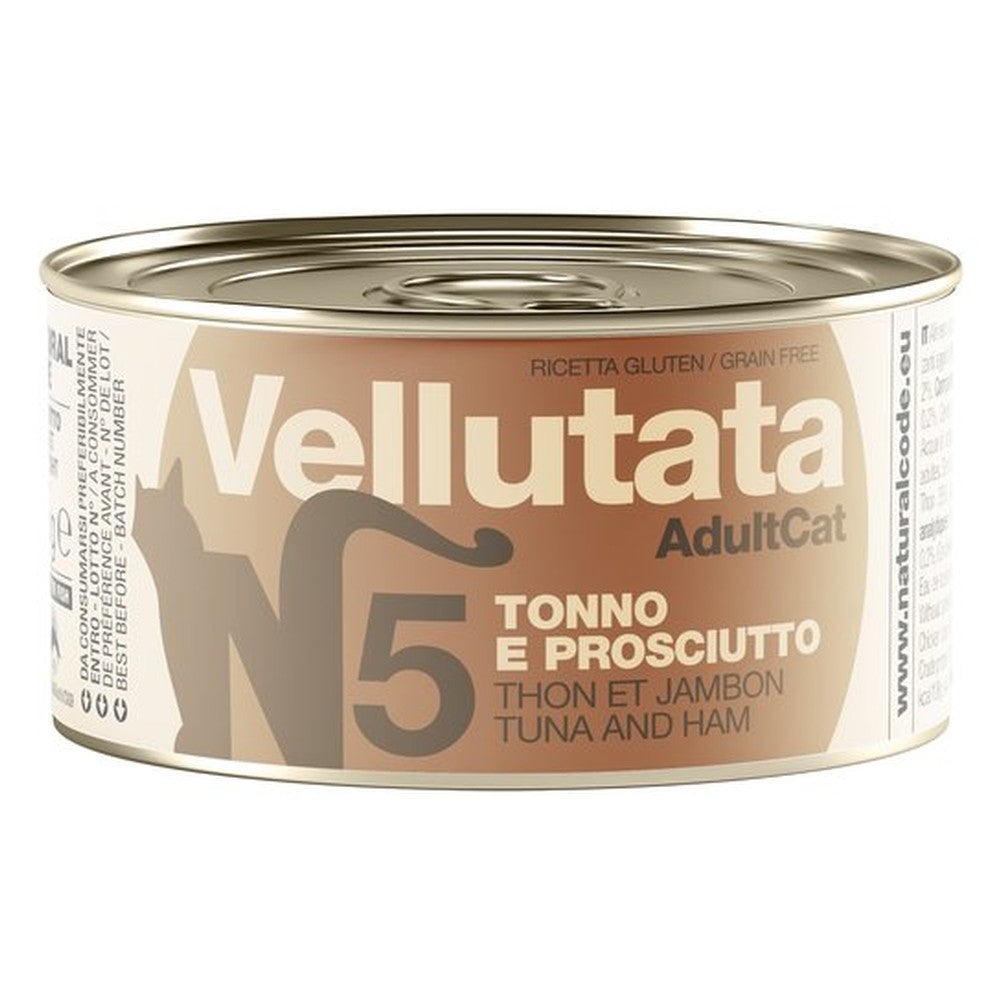 Vellutata Natural Code V5 Tonno e Prosciutto Alimento Umido per Gatti Adulti 85g 1