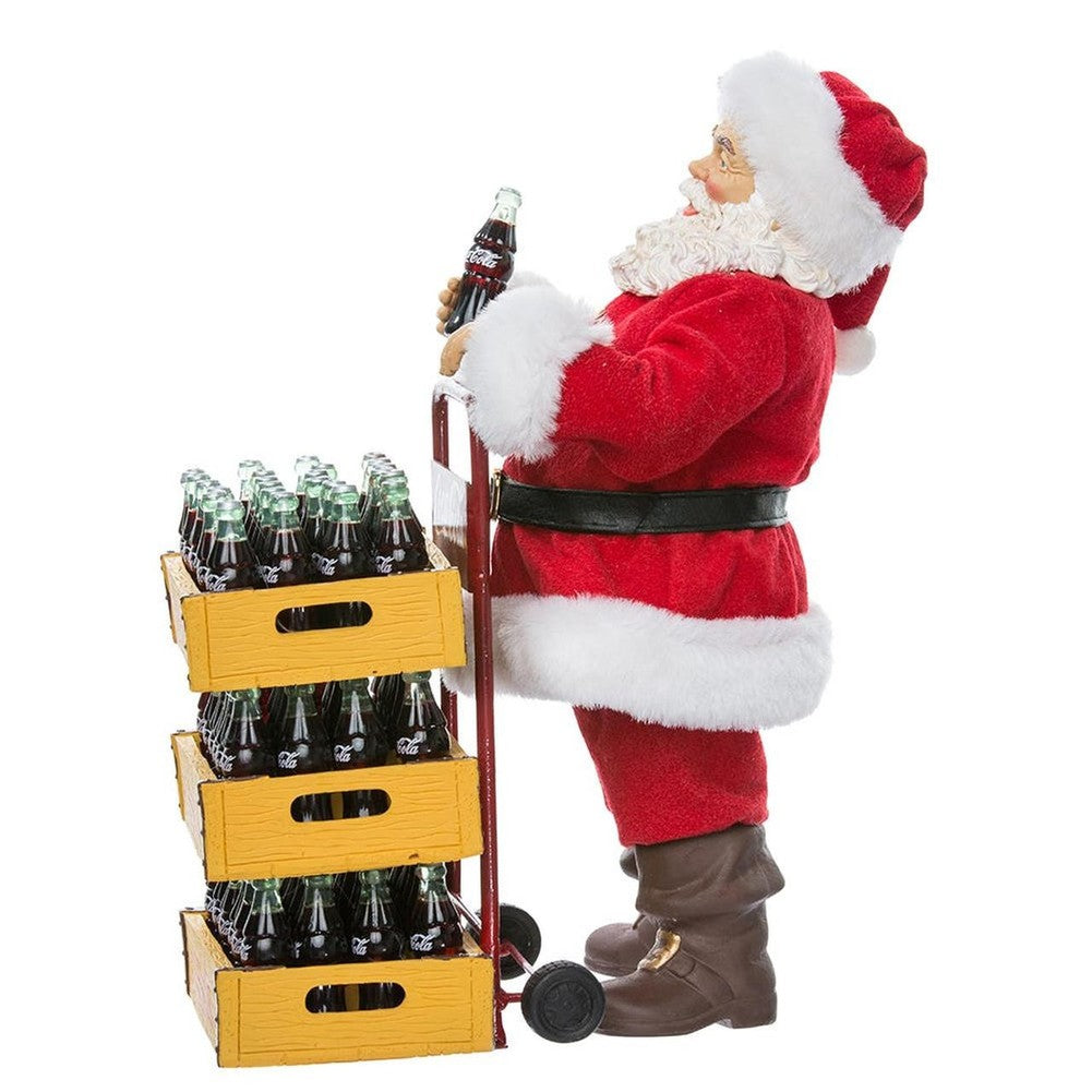 Figura da collazione Babbo Natale con carrello Coca-Cola 26,7 cm 4