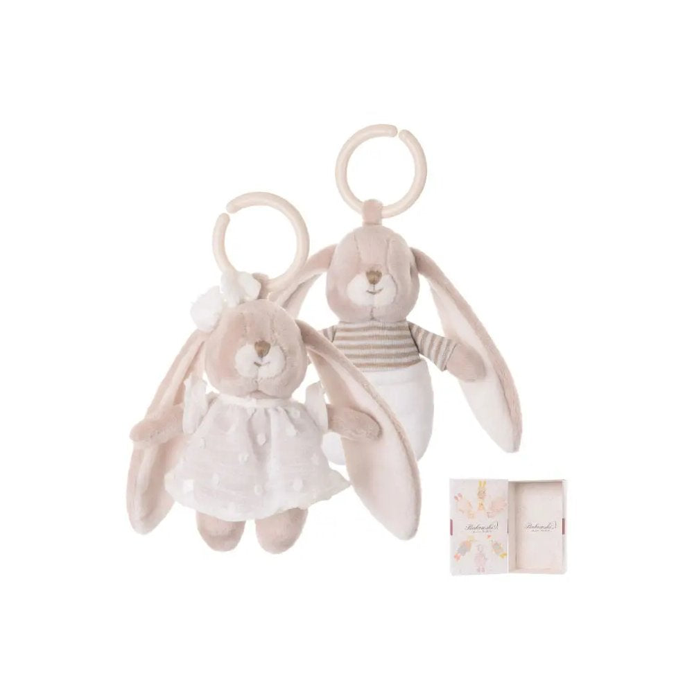 Peluche Coniglietto Lucian & Lena con Carillon Bukowski 15 cm, 2 Modelli 1