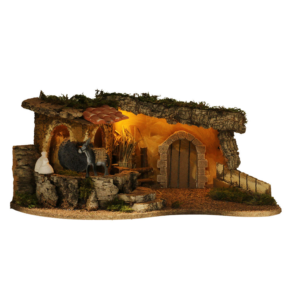 Capanna illuminata con macina 52x31x25cm 4