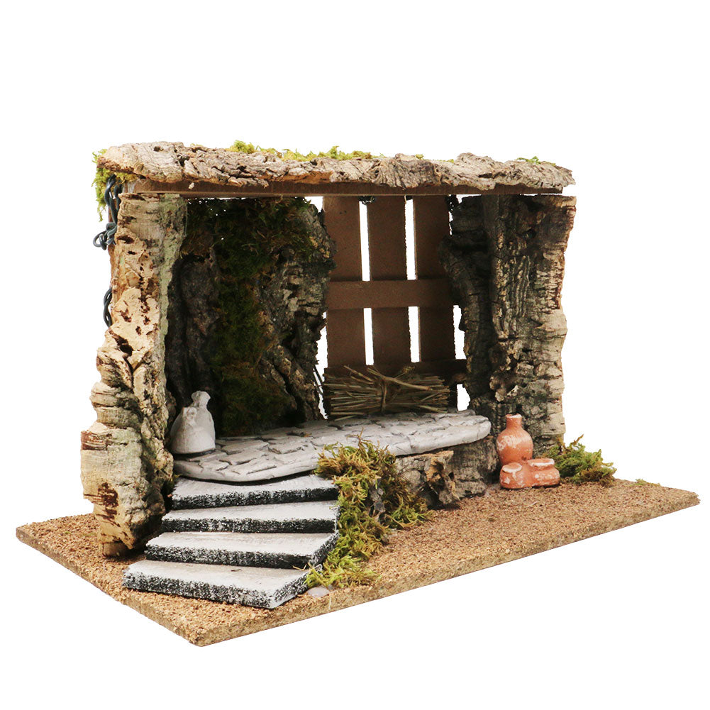 Grotta illuminata 39x27x25cm