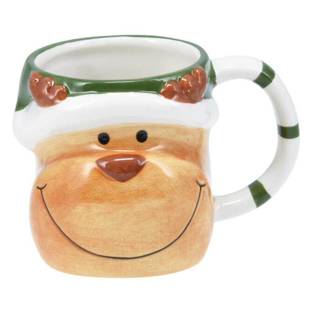 Tazza mug natalizia in ceramica a forma di personaggio 280 ml – 1 pezzo, soggetto assortito 4