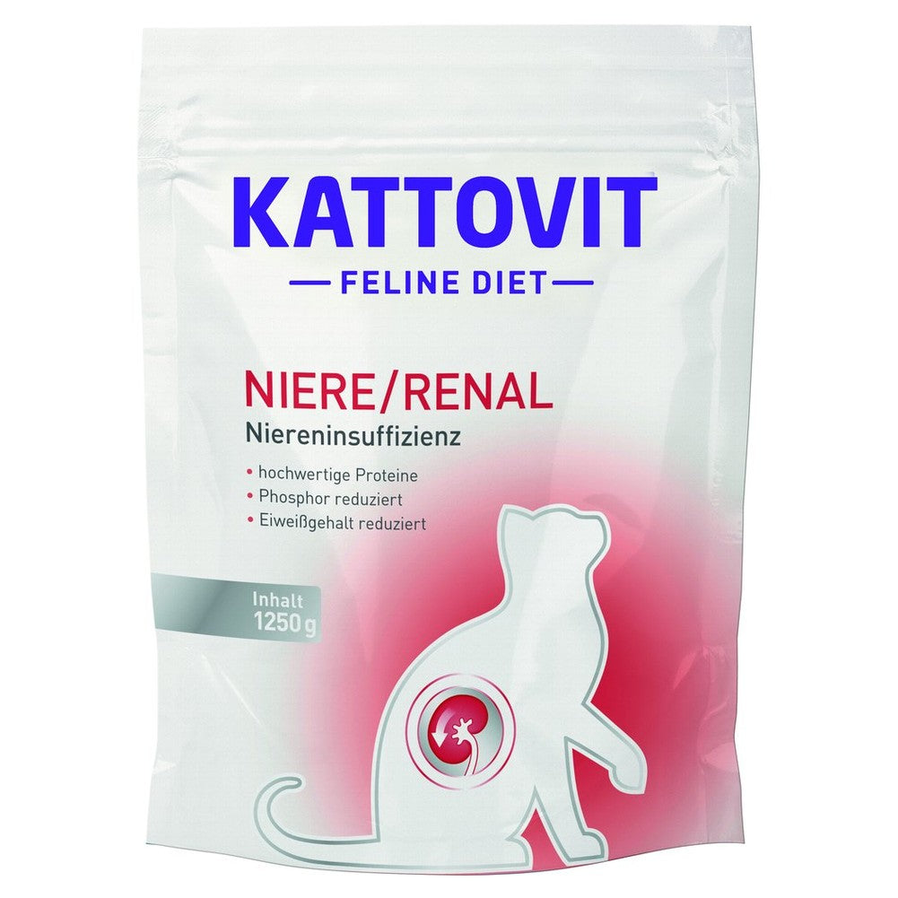 Cibo Secco Dietetico Kattovit Feline Diet Renal per Gatti 1,25kg 1
