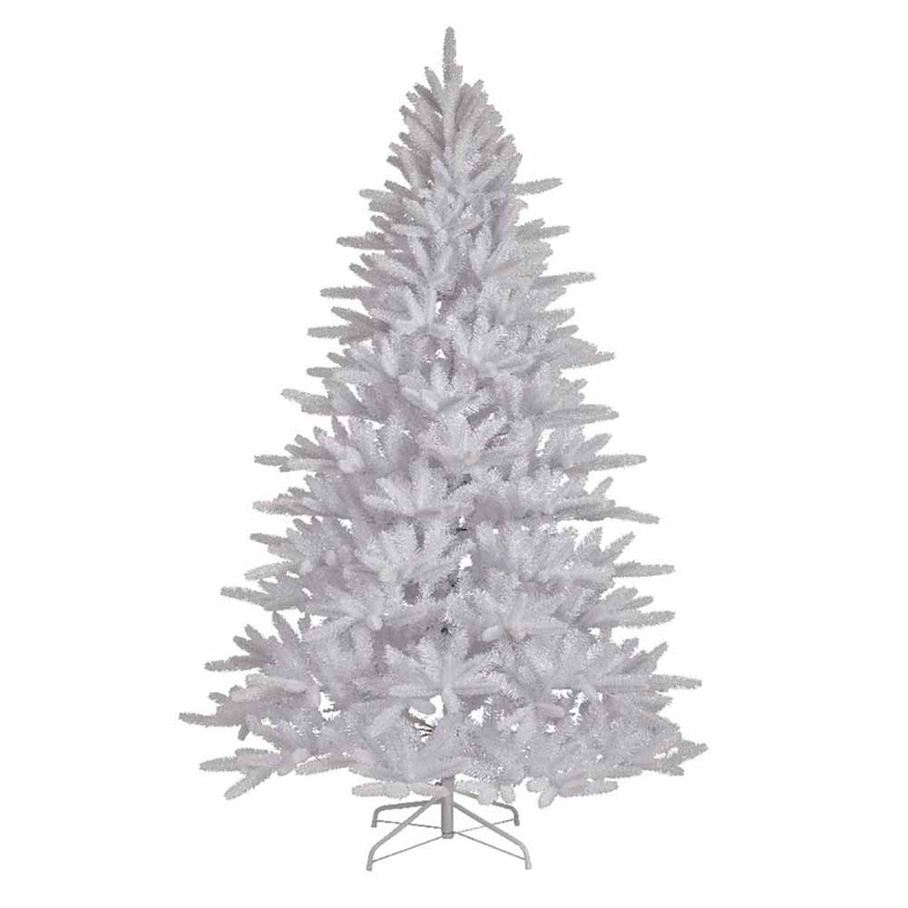 Albero di Natale artificiale Abete Copenhagen bianco glitterato Everlands 240 cm 1