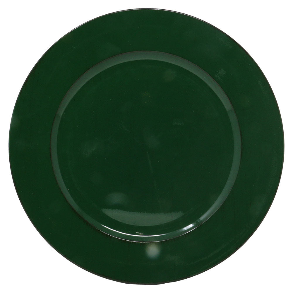 Sottopiatto verde scuro cangiante 33cm 1