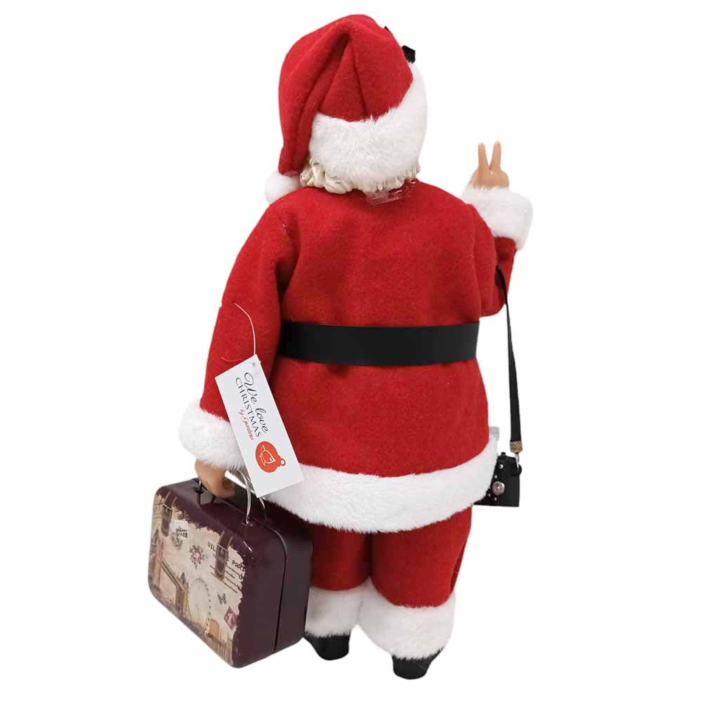 Babbo Natale da collezione Fotografo 28 cm 4