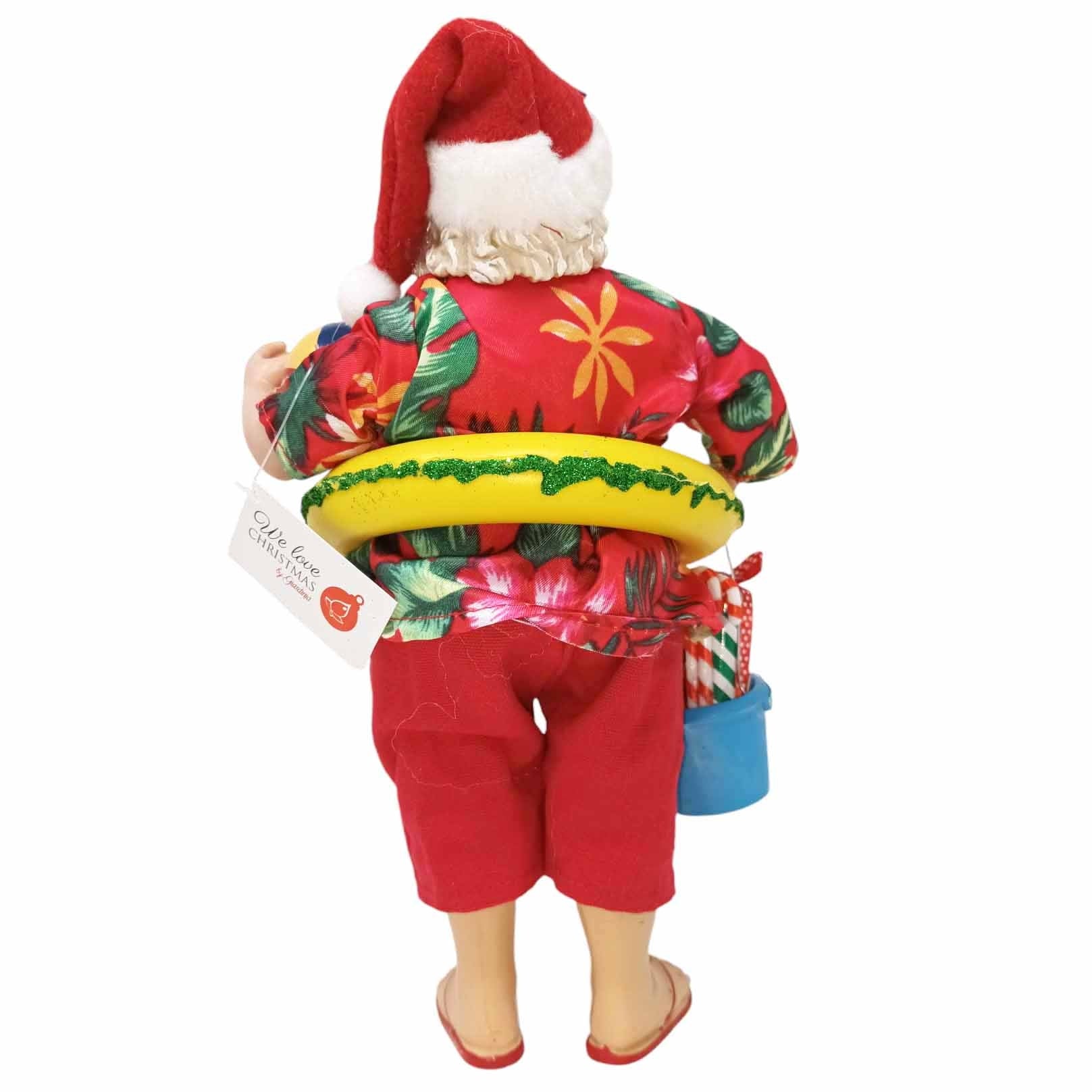Babbo Natale da collezione Babbo da spiaggia 28cm 5