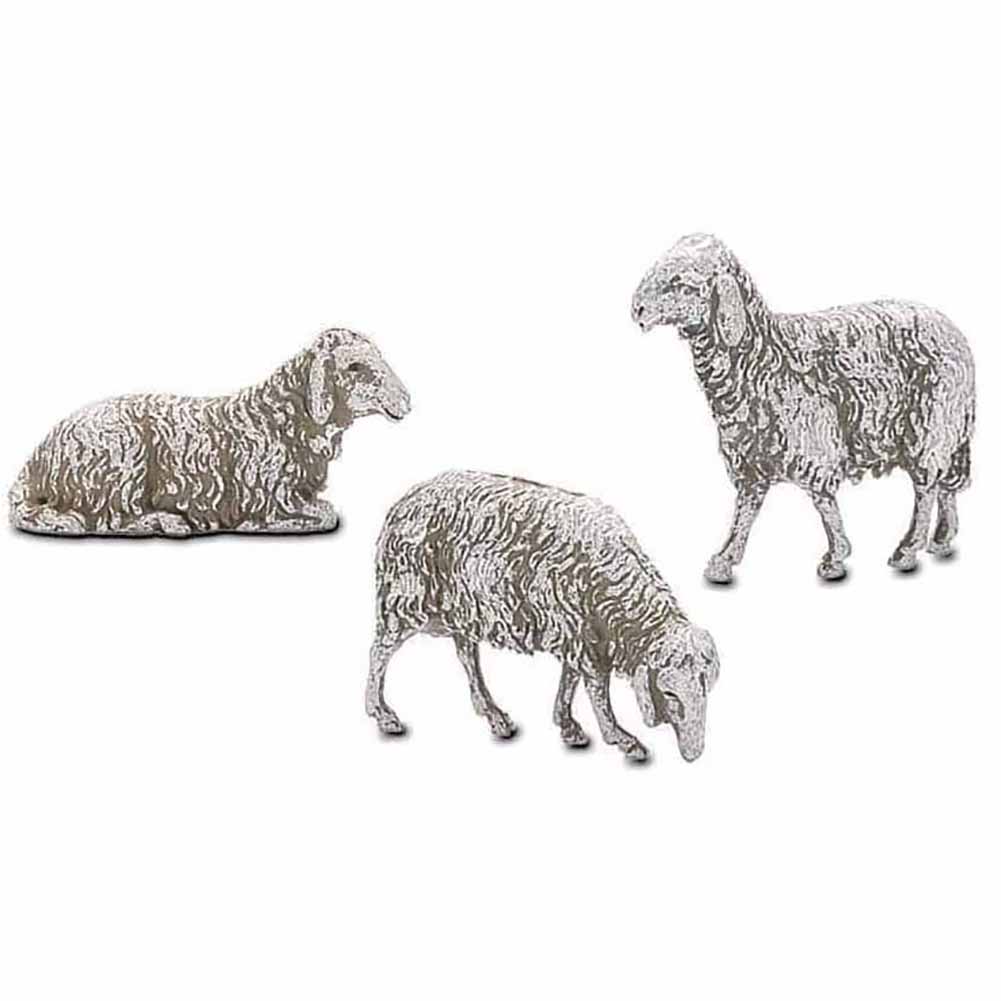 Statuine Presepe Pecore 10 cm Moranduzzo (Conf. 3 pz) 1