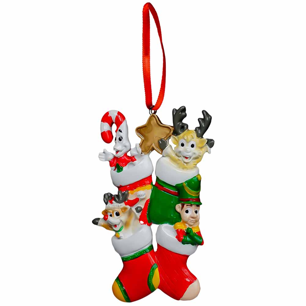 Pendente personalizzabile Quattro calze con personaggi Elfidea 1