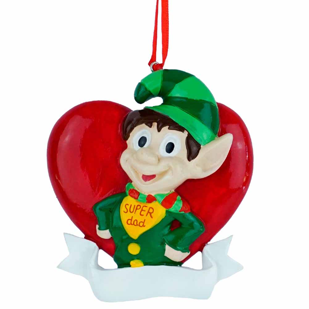 Pendente personalizzabile Elfetto super papà Elfidea 1