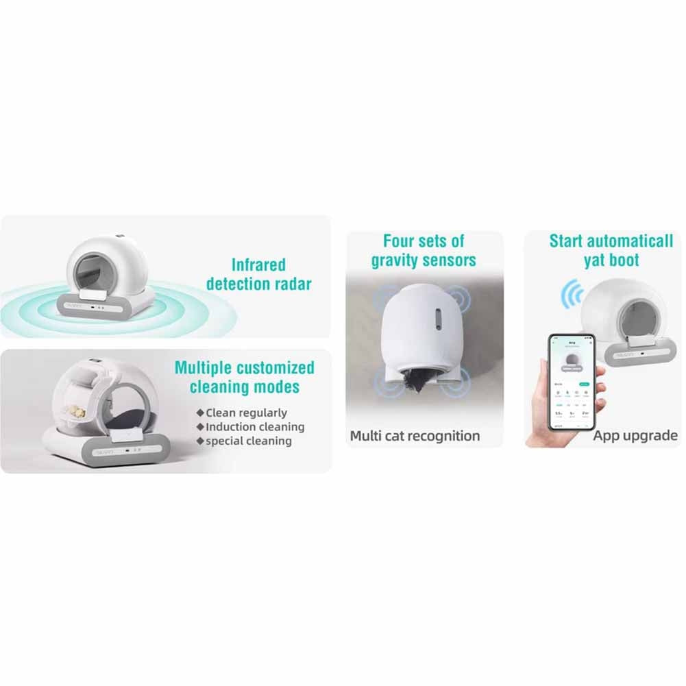 Lettiera autopulente e automatica Tommy Hug Smart Oruspro 3