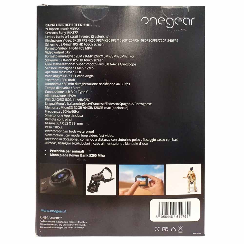 Videocamera Fun Cam 5K WiFi Onegear FUN5KBK 4