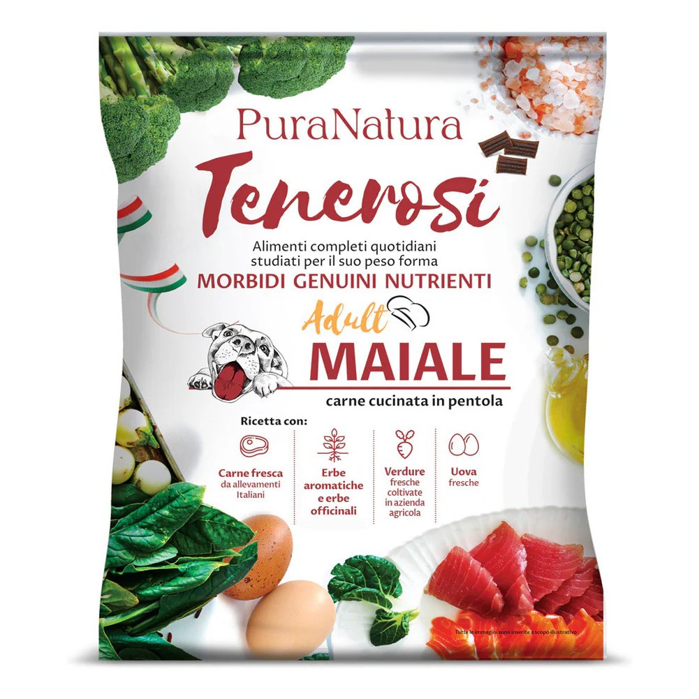 Tenerosi Pura Natura Maiale per Cani Adulti 1,3kg 1