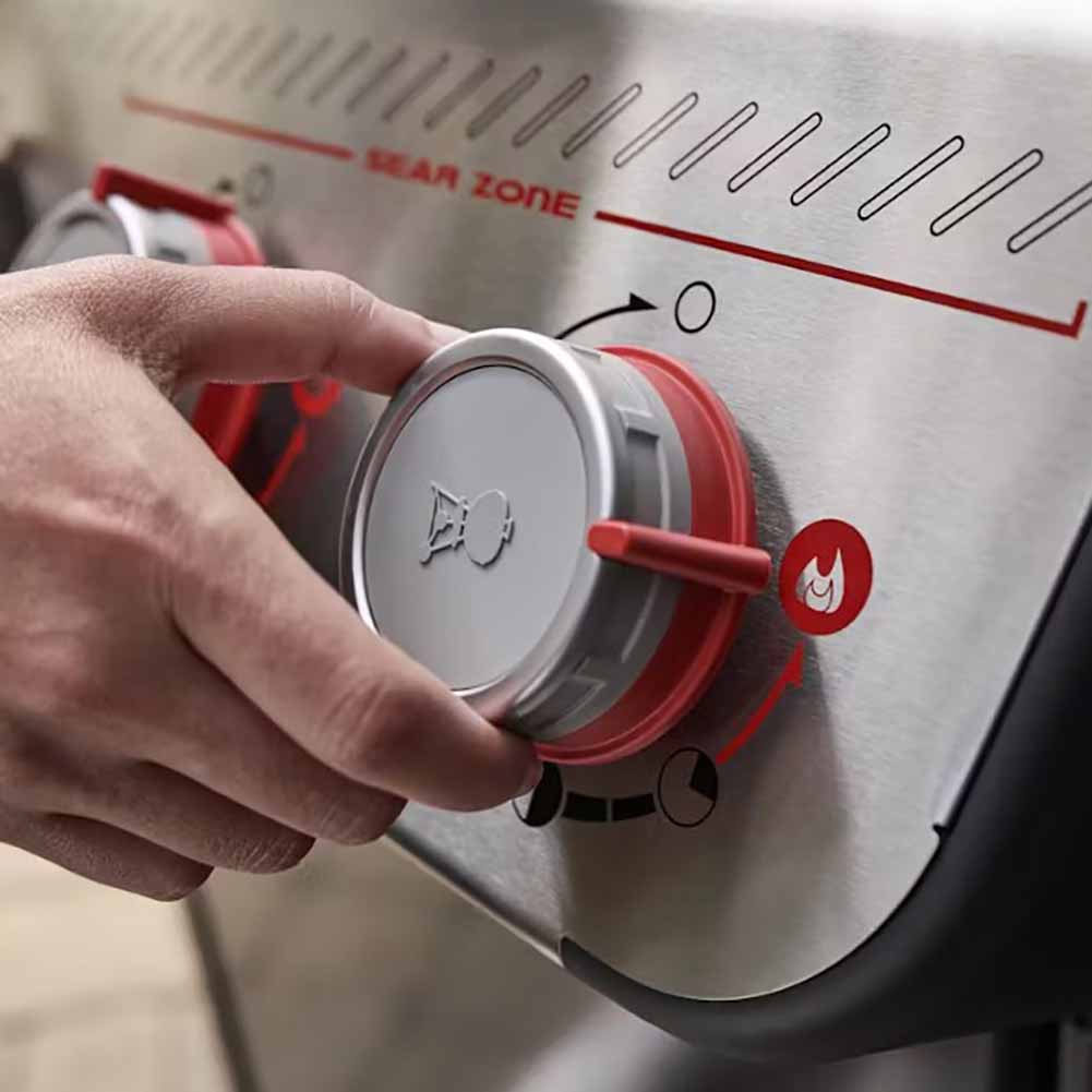 Weber Spirit E-335 barbecue a gas con Sear Zone Boost e piastra in ghisa 3