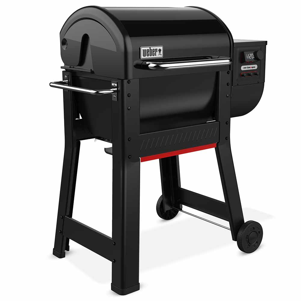 Weber Smoque barbecue a pellet con supporto cottura per pollo Gourmet Barbecue System 6
