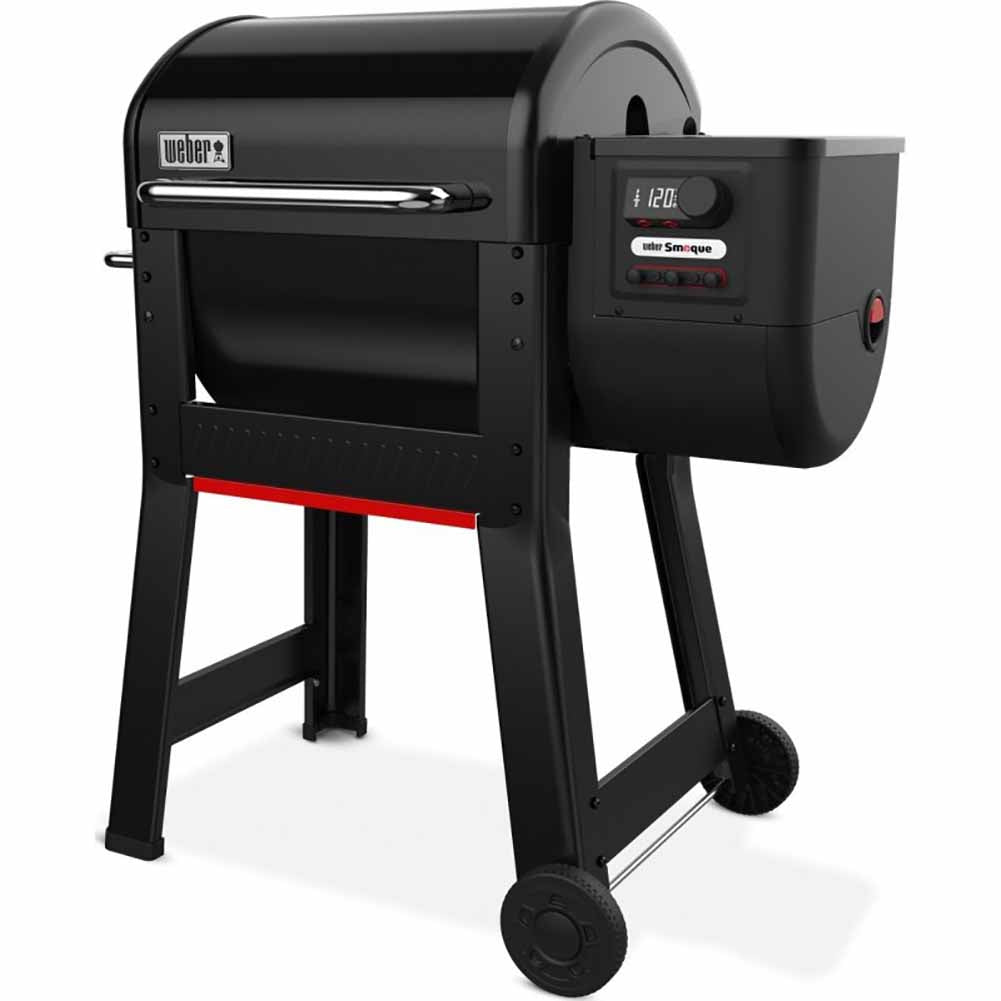 Weber Smoque barbecue a pellet con supporto cottura per pollo Gourmet Barbecue System 5