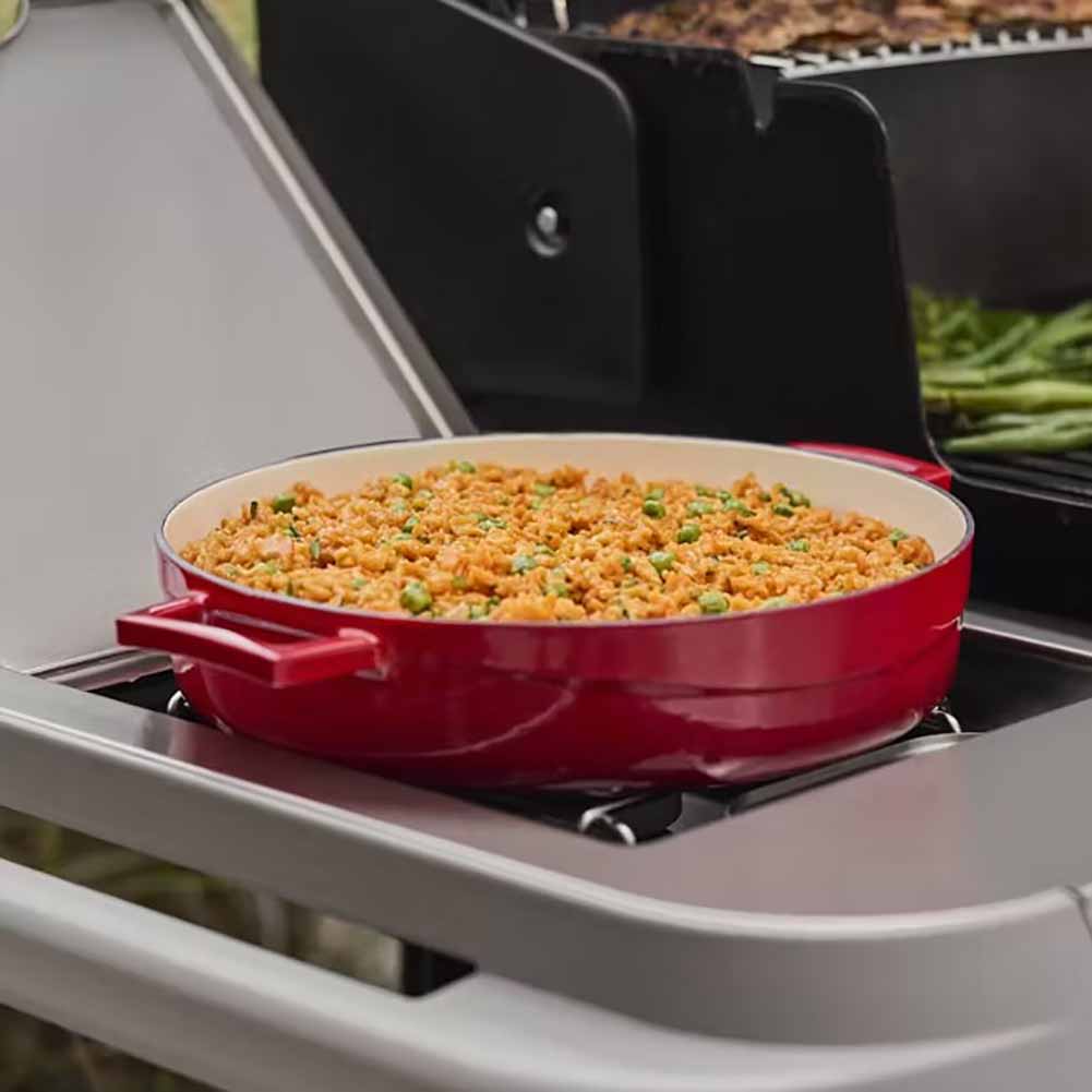 Weber Genesis E-335W Barbecue a gas 3 bruciatori con Sear Zone Boost e copertura Weber Premium 4