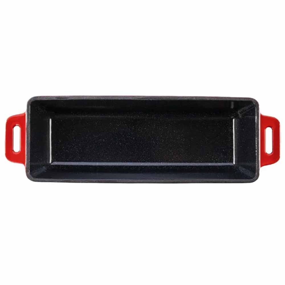 Teglia Grand Feu in ghisa smaltata con coperchio rossa 1,7 L 3