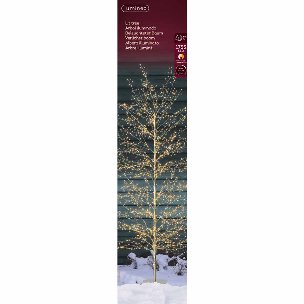 Figura luminosa Albero Stilizzato oro 1755 Micro led luce Traditional 180cm 1