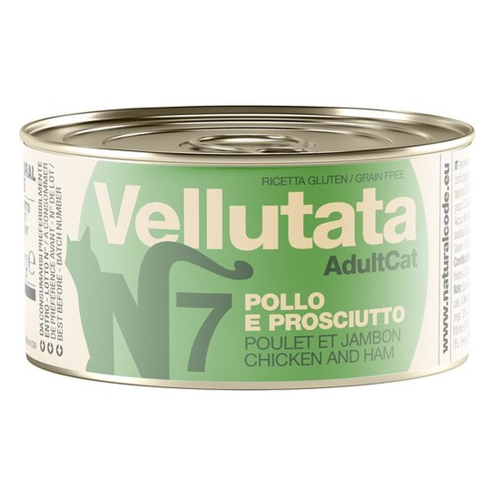 Vellutata Natural Code V7 Pollo e Prosciutto Alimento Umido per Gatti Adulti 85g 1