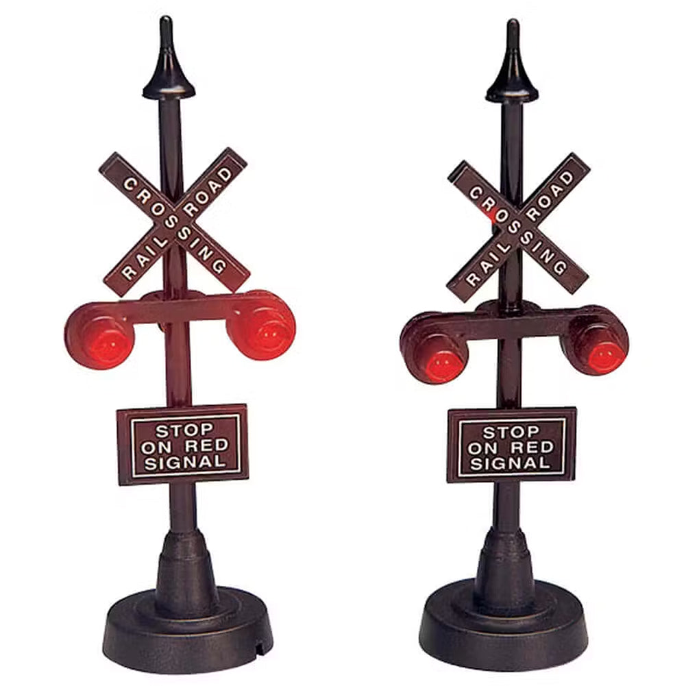 Railway Stop Light, set of 2  Lemax Cod 34954 1