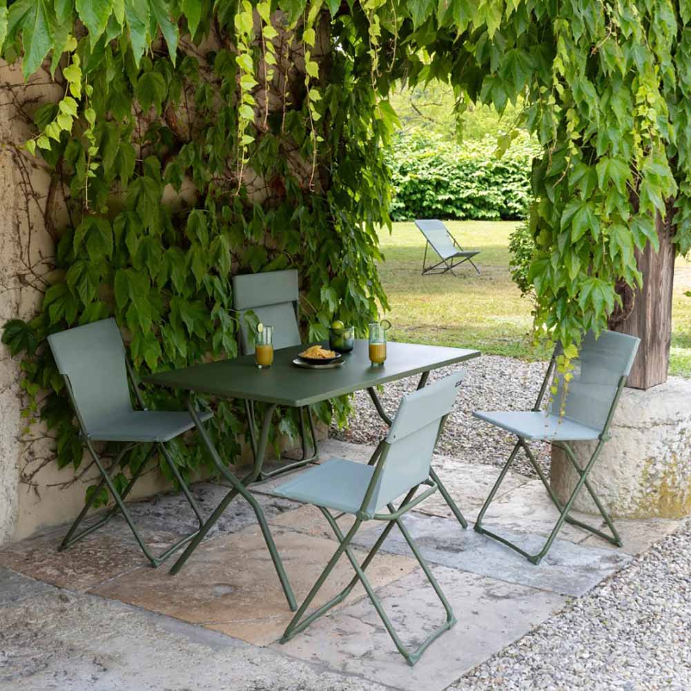 Tavolo Lafuma Balcony Colorblock 120x70cm Verde Moss LFM5339.9874 4
