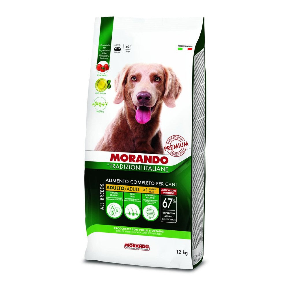 Crocchette Morando Le Tradizioni Italiane Adult Pollo e Ortaggi per Cani 12kg 1