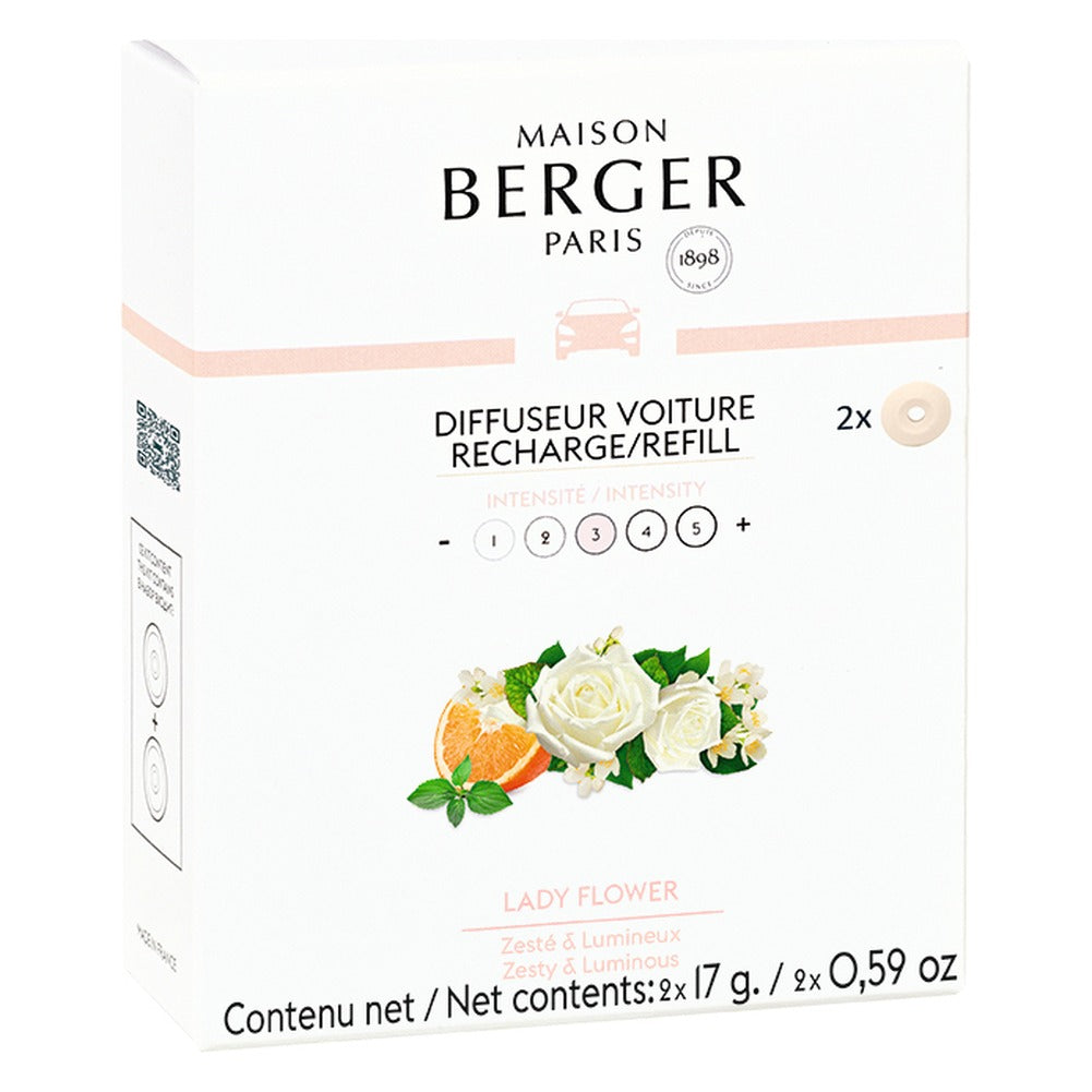 Ricarica per Profumatore Auto Maison Berger Lady Flower 2 pz 1