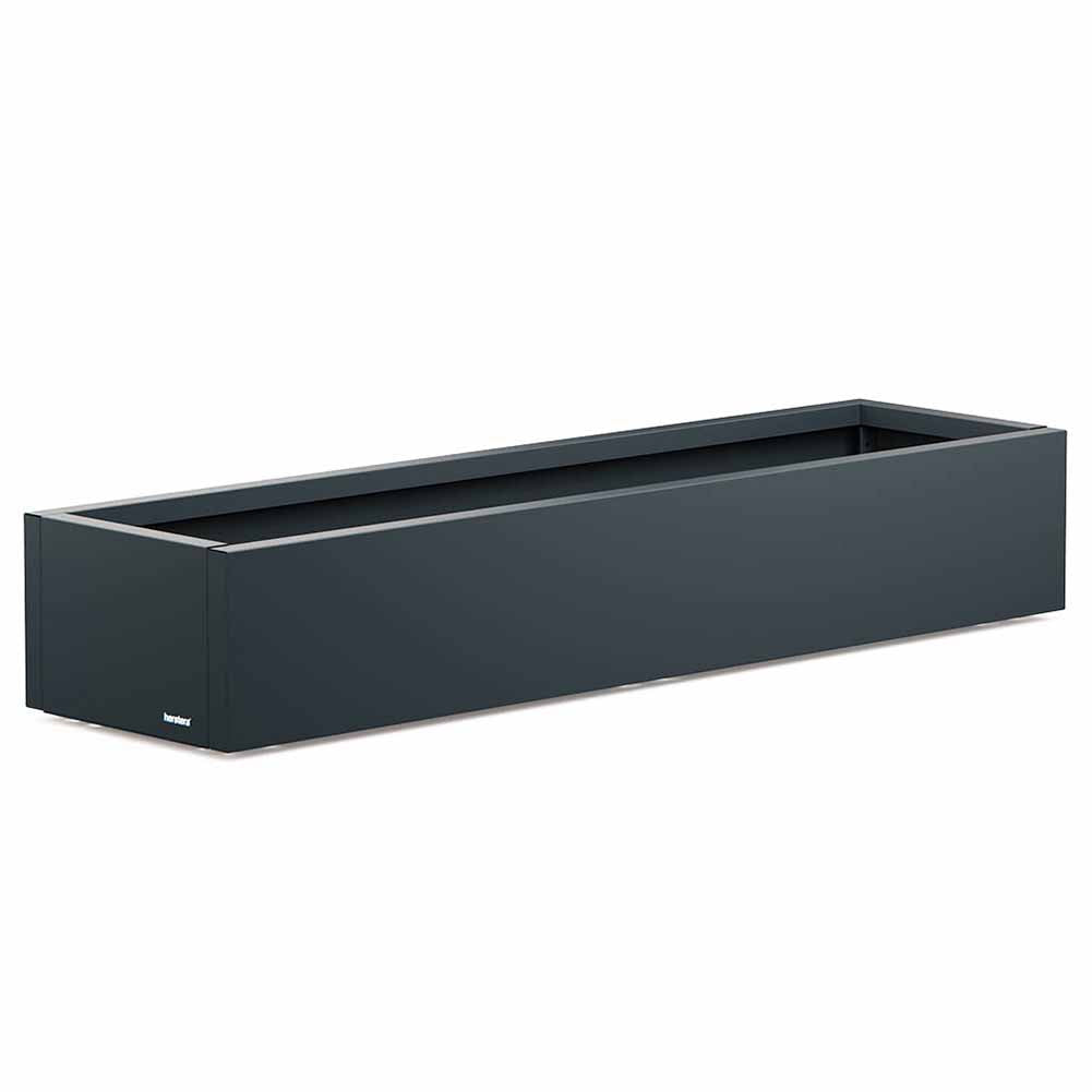Fioriera Herstera Metal Planter Xic nera 150x40x25cm 31823001 1