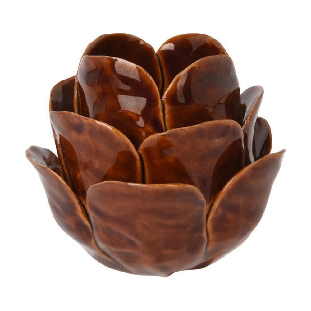 Portacandela in porcellana a forma di fiore smaltato 8,7 cm – 1 pezzo, colore assortito 2