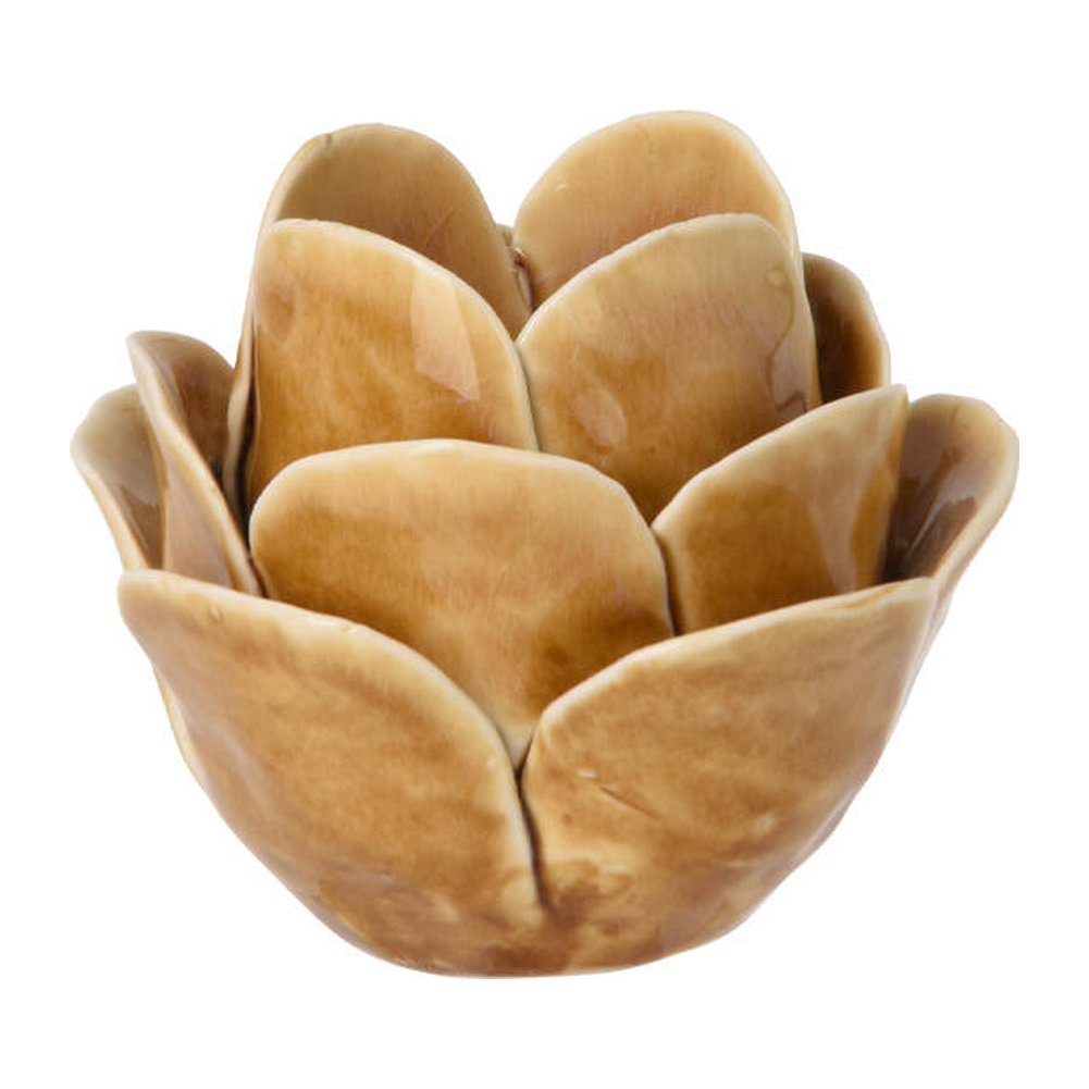 Portacandela in porcellana a forma di fiore smaltato 8,7 cm – 1 pezzo, colore assortito 3
