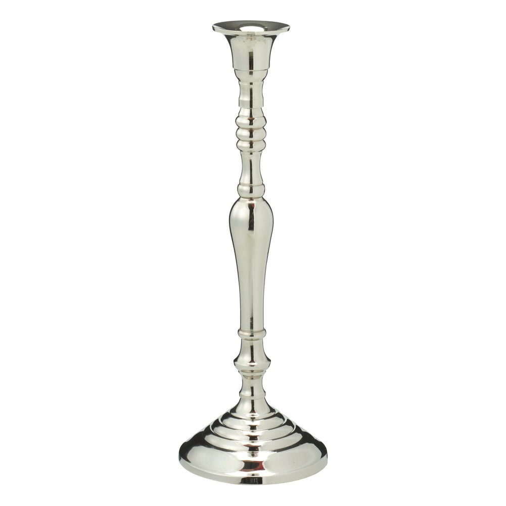 Candeliere in alluminio color argento 29 cm – 1 pezzo, design assortito 3