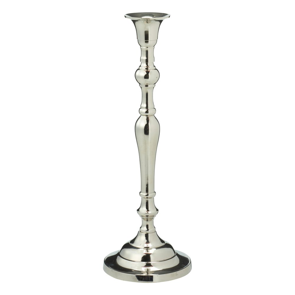 Candeliere in alluminio color argento 29 cm – 1 pezzo, design assortito 4