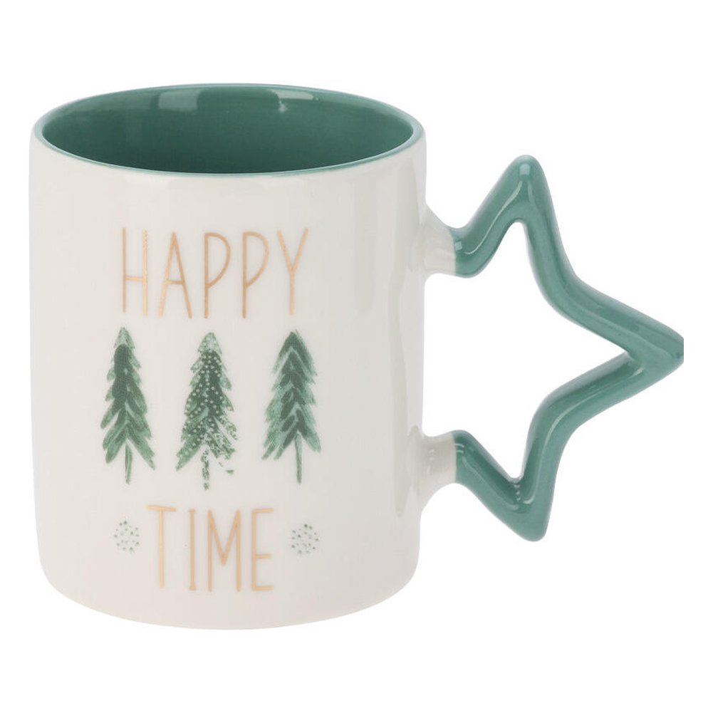 Tazza mug in porcellana new bone con manico a stella 380 ml – 1 pezzo, design assortito 2