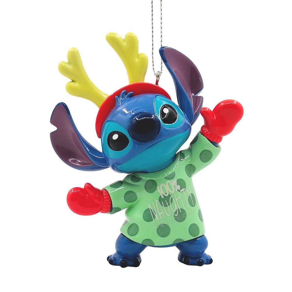 Addobbo 3D per albero di Natale Disney Stitch con maglione natalizio 1