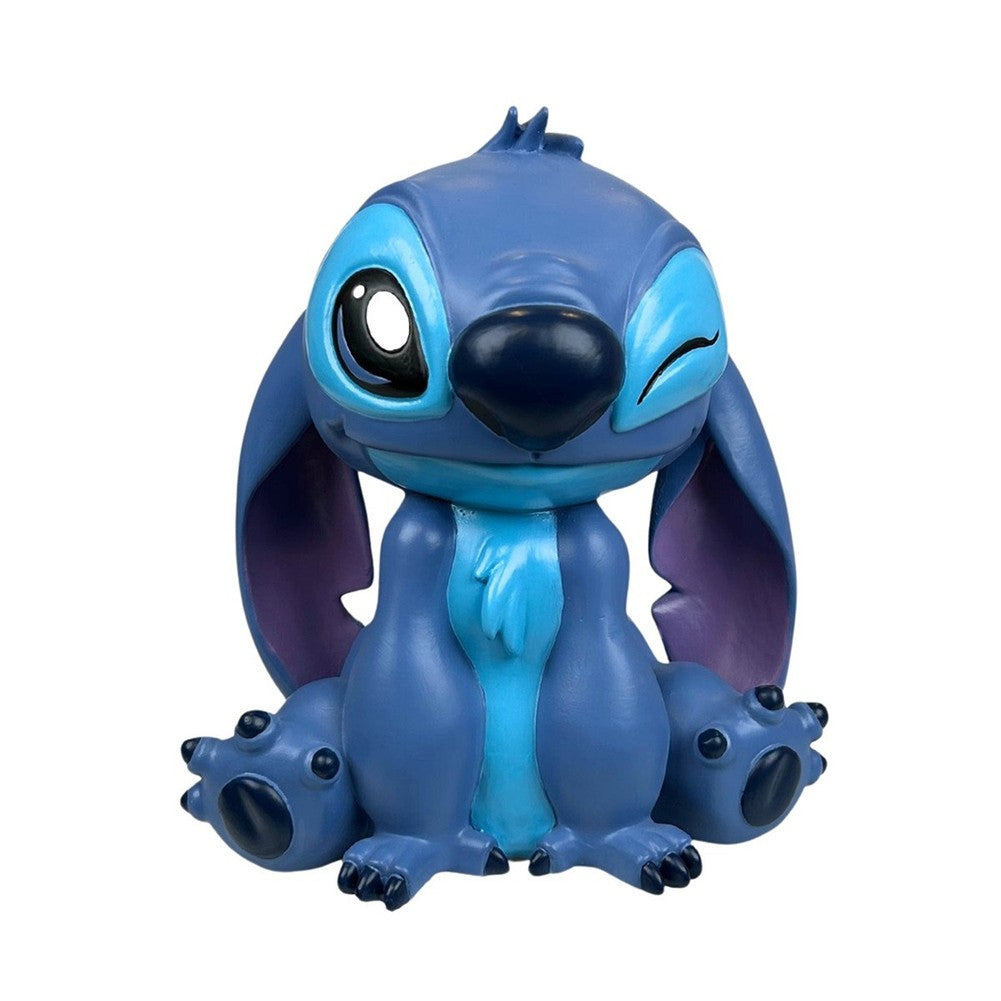 Statua decorativa natalizia Disney Stitch seduto che fa l'occhiolino 20 cm 1