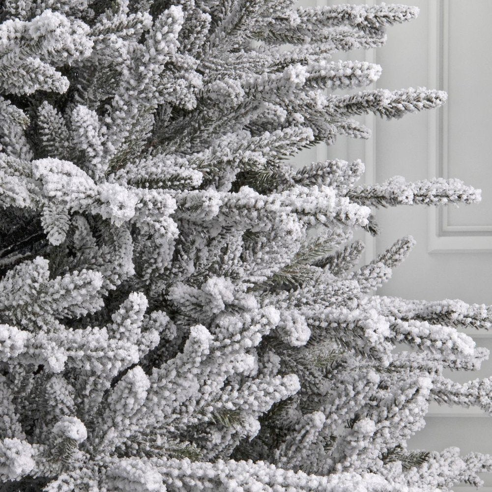 Albero di Natale artificiale Abete Natural White innevato We Love Christmas 200 cm 2