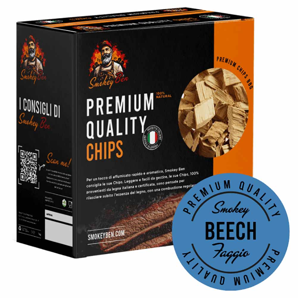 Chips affumicatura Smokey Ben faggio confezione 750 g 1