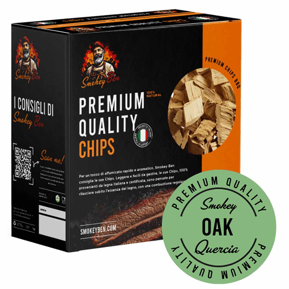 Chips affumicatura Smokey Ben quercia confezione 750 g 1