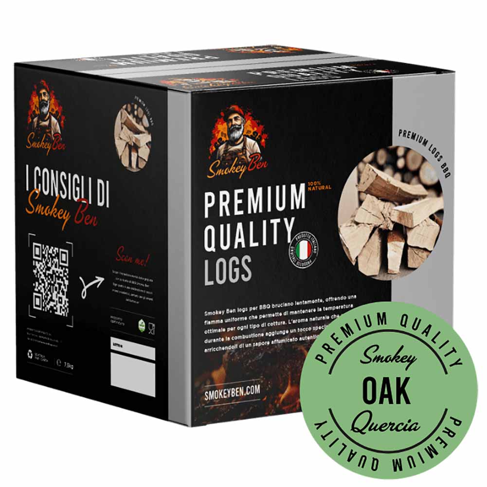 Legna affumicatura Smokey Ben quercia sacco 6,5 kg 1